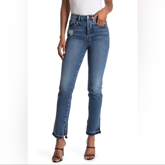 Good American Denim - Good American Good Boy Twisted Slit